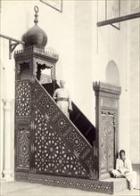 Mosquée du Caire (Egypte) : minbar