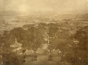 View of Peking and the Crystal Cloud Temple (China)