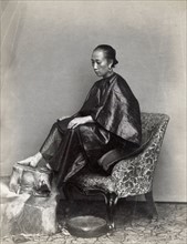China, woman with small bound feet