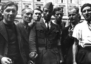Combattants des F.F.I. à la libération de la France (août 1944)