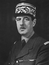 Portrait of French General de Gaulle