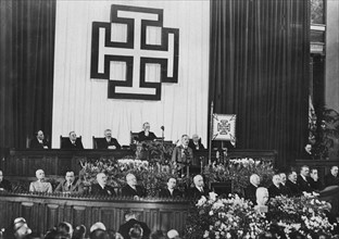 Discours du Chancelier Schuschnigg lors d'un rassemblement du parti nazi (1938)