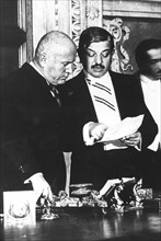 Pierre Laval et Benito Mussolini en Italie (1935)