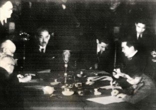 Signing of the peace treaty between Thailand and Indochina, 1941