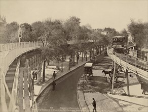 Paris. 1900 World Exhibition. View of the Avenue de la Motte-Picquet.