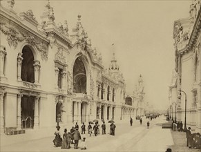 Paris. 1900 World Exhibition. View of the Esplanade des Invalides.