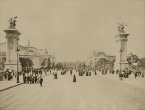 Paris. 1900 World Exhibition. View of the Avenue Nicolas II.