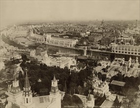 Paris. Exposition Universelle de 1900. Vue de Paris prise du Trocadéro.