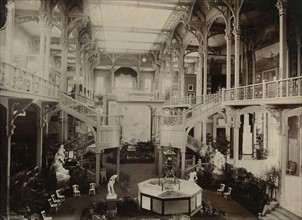 Paris. 1900 World Exhibition. Indoor view of the Pavillon de la Ville de Paris.