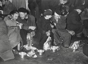 The homeless people's Christmas Eve dinner, 1959