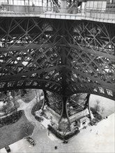 A base of the Eiffel tower