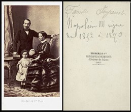 Napoléon III, Eugénie et leur fils Louis Napoléon Bonaparte