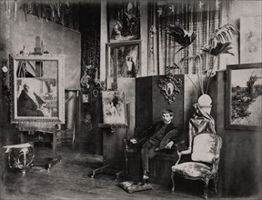 Pascal Dagnan-Bouveret in his studio