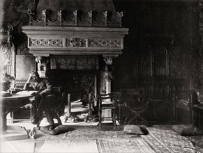 François Flameng in his studio