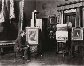 Tony Robert-Fleury in his studio