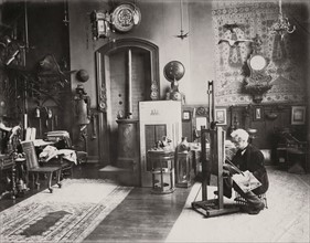 Jean-Léon Gérôme in his studio