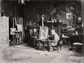 François-Théophile Gide dans son atelier