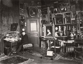 Jean-Jacques Henner  in his studio
