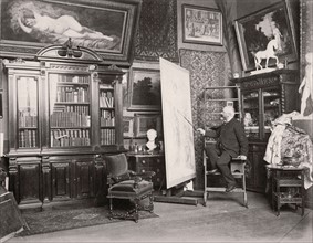 Louis Jacquesson de la Chevreuse in his studio