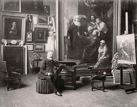 Louis Jacquesson de la Chevreuse in his studio