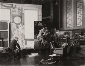 Jean-Jules-Antoine Lecomte du Nouÿ in his studio