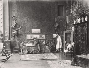 Edouard Debat-Ponsan in his studio