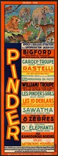 Poster for the Cirque Pinder