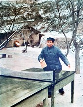 Mao Zedong à Yan'an en 1946