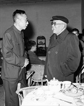 Pu Yi with the leader Xie Jue Zai to his right, September 1961