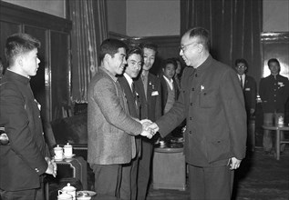 Pu Yi lors de la fête de l'amitié sino-japonaise, novembre 1965
