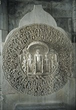 Jain temple carving c.1439,  Ranakpur, Southern Rajasthan, India.