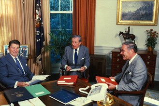 Alexander Haig With Donald Regan And Ronald Reagan