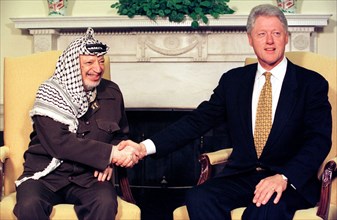 Yasser Arafat Visits White House