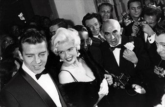 Jayne Mansfield with Husband Rickey Hargity at the Cannes Film Festival