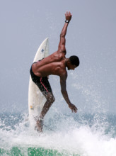 September 26, 2024, Rio De Janeiro, Rio De Janeiro, Brazil: Local surfing legend ANDERSON "PIKACHU"
