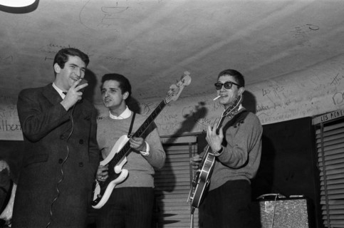 Eddy Mitchell, Aldo Martinez et Jacques Dutronc, 1965