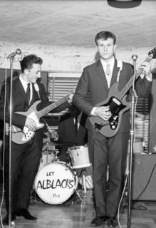 Rock band performing at the Golf-Drouot, 1964