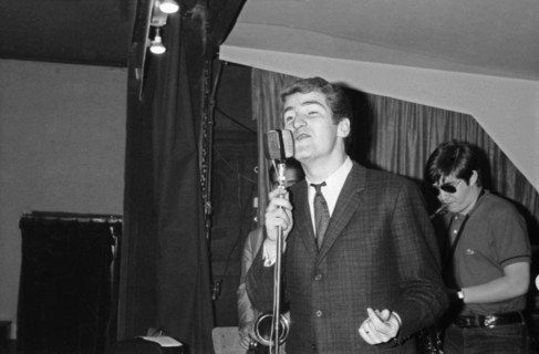 Eddy Mitchell in rehearsals, 1965