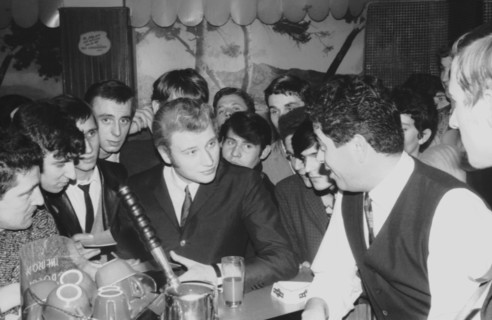 Johnny Hallyday et Henri Leproux, 1965