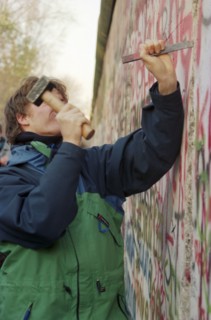 Berlin après la chute du Mur, en novembre 1989