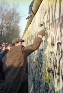 Berlin après la chute du Mur, en novembre 1989