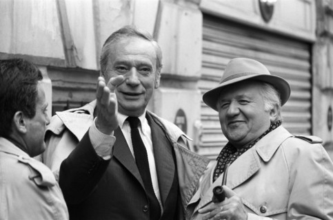 Yves Montand et Jean Richard, 1985