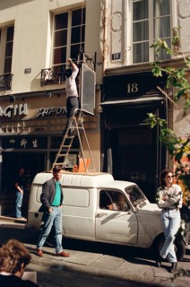Scène de rue à Paris
