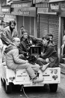 Filming in Paris, 1985
