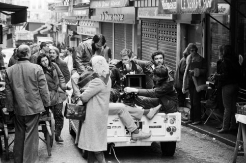 Filming in Paris, 1985