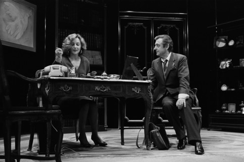 Caroline Cellier et François Périer, 1985