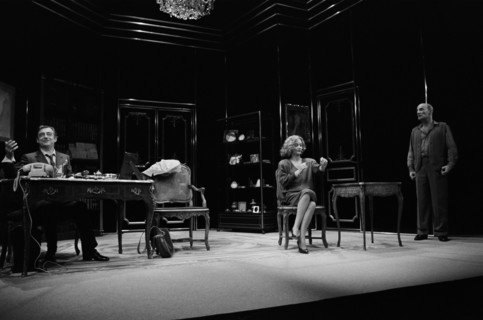 François Périer, Caroline Cellier et Bernard Haller, 1985