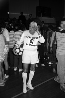 Match de football au bénéfice des Restaurants du Coeur, le 5 février 1986