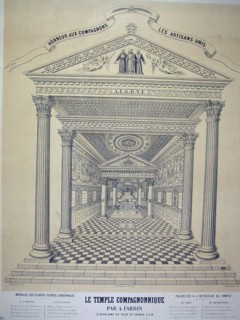 A. Fardin and Jules Blondeau known as "Le Bien Aimé du Tour de France," Le Temple compagnonnique