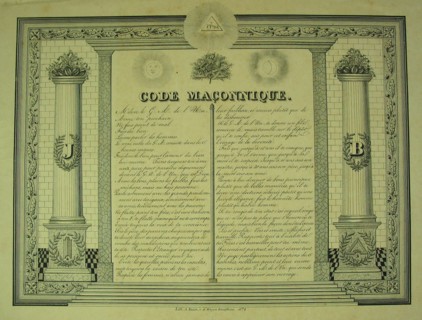 Masonic code, A. Patin